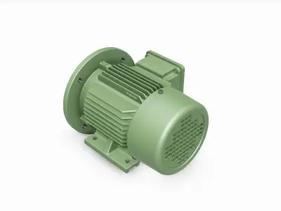 80 B35 Left IEC electric motor - 3D CAD model 3D model
