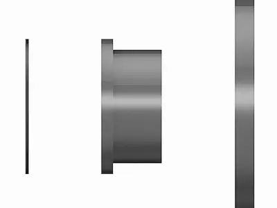 PVC Flange sets DIN2501 Loose Flanges - adaptors and gaskets Free 3D model