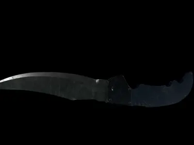 Flipknife Knife 3D Gameasset Low Poly PBR Low-poly 3D model