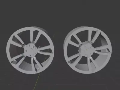 FPV twist style rims 3D print model