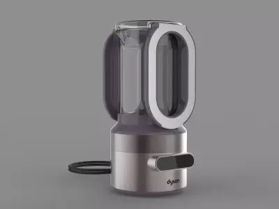 Dyson Style Concept Kettle  Futuristic Kitchen Appliance 3D model
