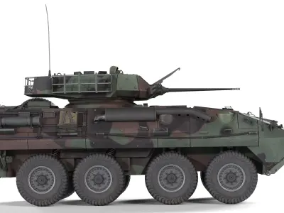 Light Armored Vehicle LAV25 Low-poly 3D model