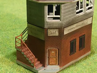 German signal box Stolberg 1-120 resin 3D print model