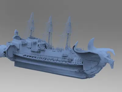 Eagle Fang Master Kings Airship 3D model