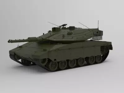 Merkava Mark IV tank 3D model