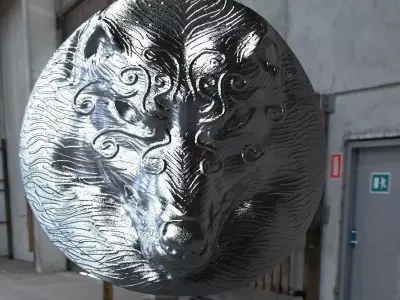 Wolf Design or Shoulder Armour 3D model