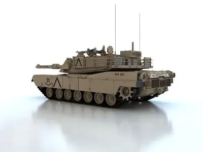 Abrams M1A2 3D model purchase