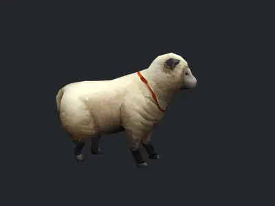 animated sheep Low-poly 3D model purchase