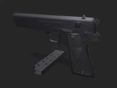 FB Radom VIS 35 Pistol 1936 Low-poly PBR Low-poly 3D model