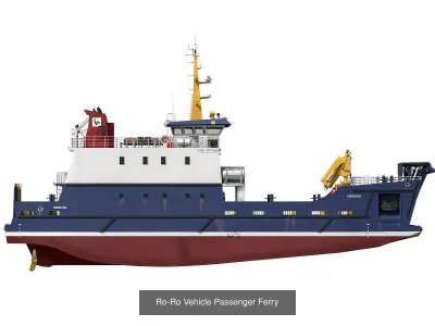 Passenger ferry 3D Model Pack