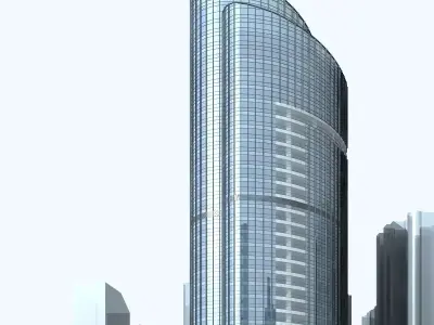 Hotel Building 3D model 55
