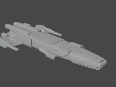 21 spaceship base meshes  3D model