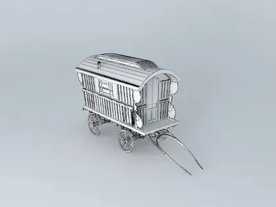 Burton SHOWMANS Wagon Amended Free 3D model