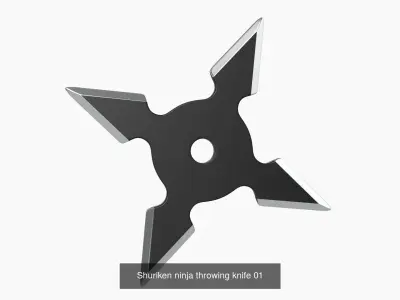 Throwing Weapons Shuriken 3D Model Pack