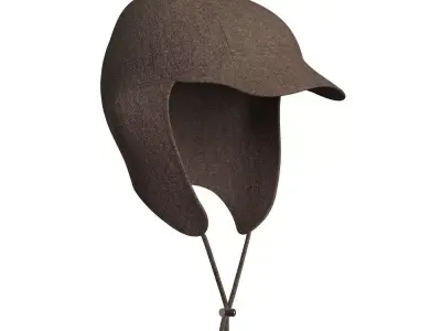 Wool Blend Hat 3D model