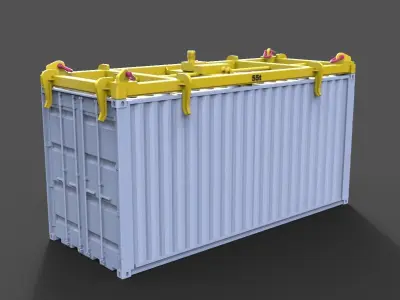 Container handling system 3D print model
