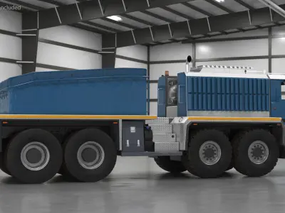 Heavy Hauler for Transporting Heavy Goods 3D model