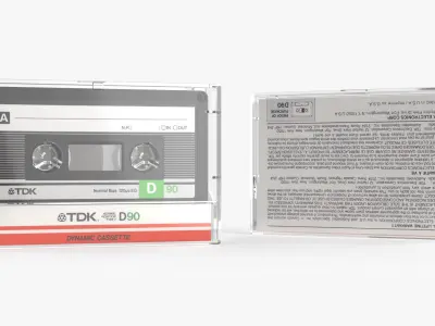  Cassette Tape - TDK D90 1986-1987 US 