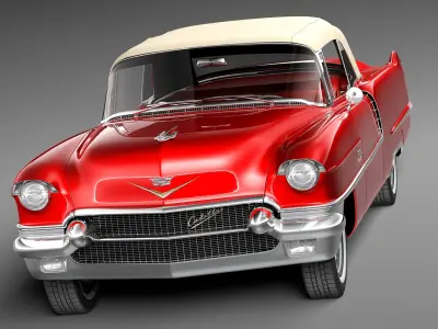 Cadillac 1956 series 62 convertible 3D model