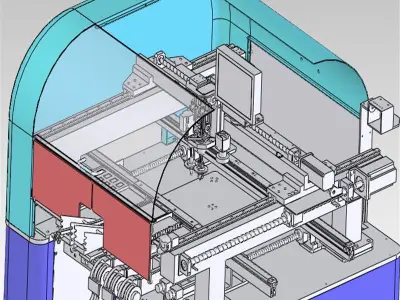 How THT PCBA Oddform machine for Smart EMS factory PCB assembly 3D model