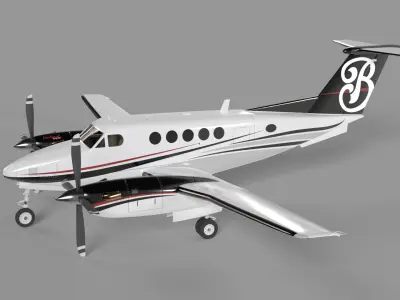 Beechcraft King Air Classic 3D model
