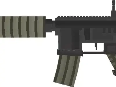 M4A1 Weapon Low-poly 3D model