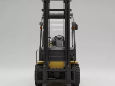 Komatsu Forklift 3D model