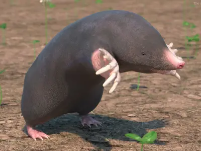 Mole Animal 3D model