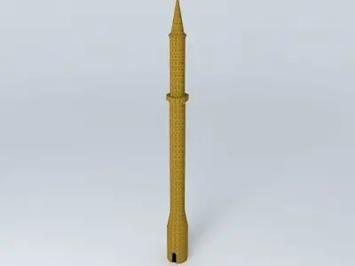Eger minaret Hungary 3D model