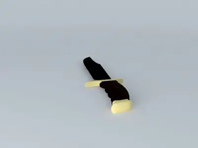 Bowie Hunting Knife Free 3D model