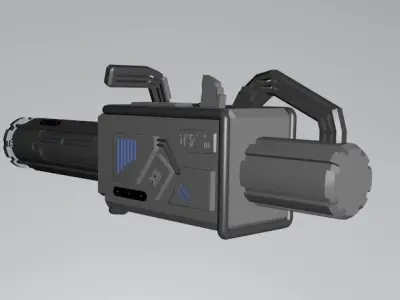 CW The Flash Season 3 - Speed Force Bazooka Low-poly 3D model