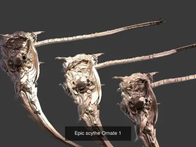 Grim reaper Weapons Collection 3D Model Pack