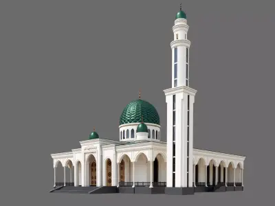 Mosque ID018 3D model
