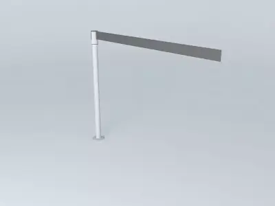 S pole with stripe Free 3D model