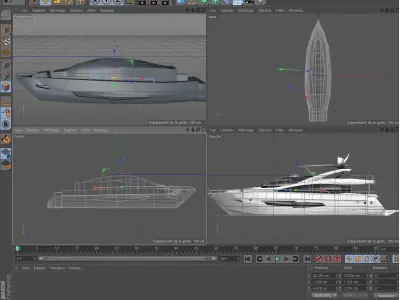 Yatch Boat Free 3D model