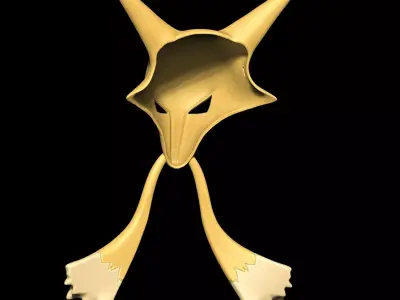 Pokemon Abra Kadabra mask 3D print model