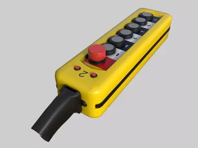 Pendant Overhead Crane Low-poly 3D model