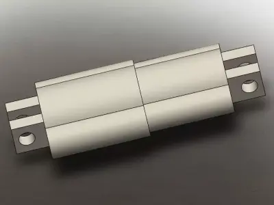 Plastic Shaft 3D model
