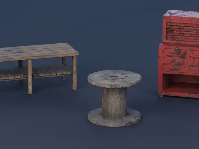 Abandoned Warehouse and Factory Kit 3D model