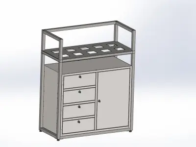 Tool Trolley  CNC or VMC or M1TR or Lathe Machine Etc 3D model