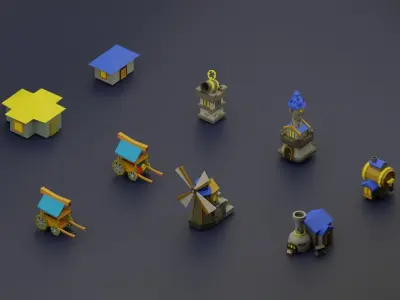 Human base Low-poly 3D model