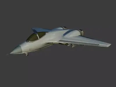 Low-Poly Jet Collection Low-poly 3D model