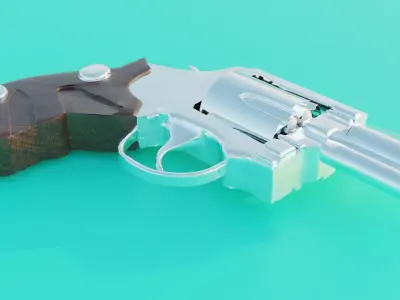 Revolver 3D model 8