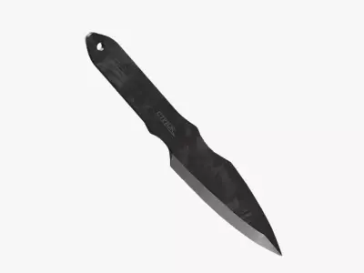 Kizlyar Supreme Strij Throwing Knife forged Blade Low-poly 3D model