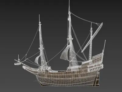 Galleon Ship 3D model by cgmonkey