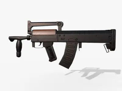 Groza Rifle Low-poly 3D model