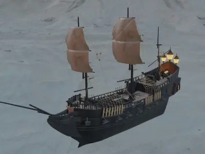 BLACK PEARL SHIP  3D model