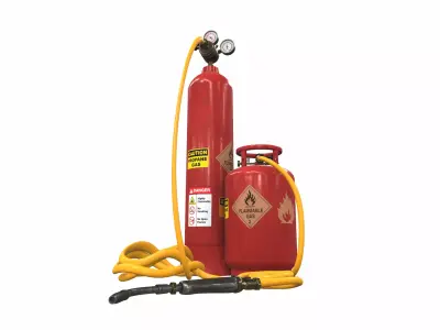 Gas cylinder tank unit3 3D model