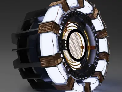 Iron Man Arc Reactor MK 1 3D model
