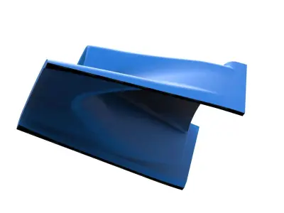 Air Scoop of Pavement Silver Crown Car Scale 1 to 25 3D print model